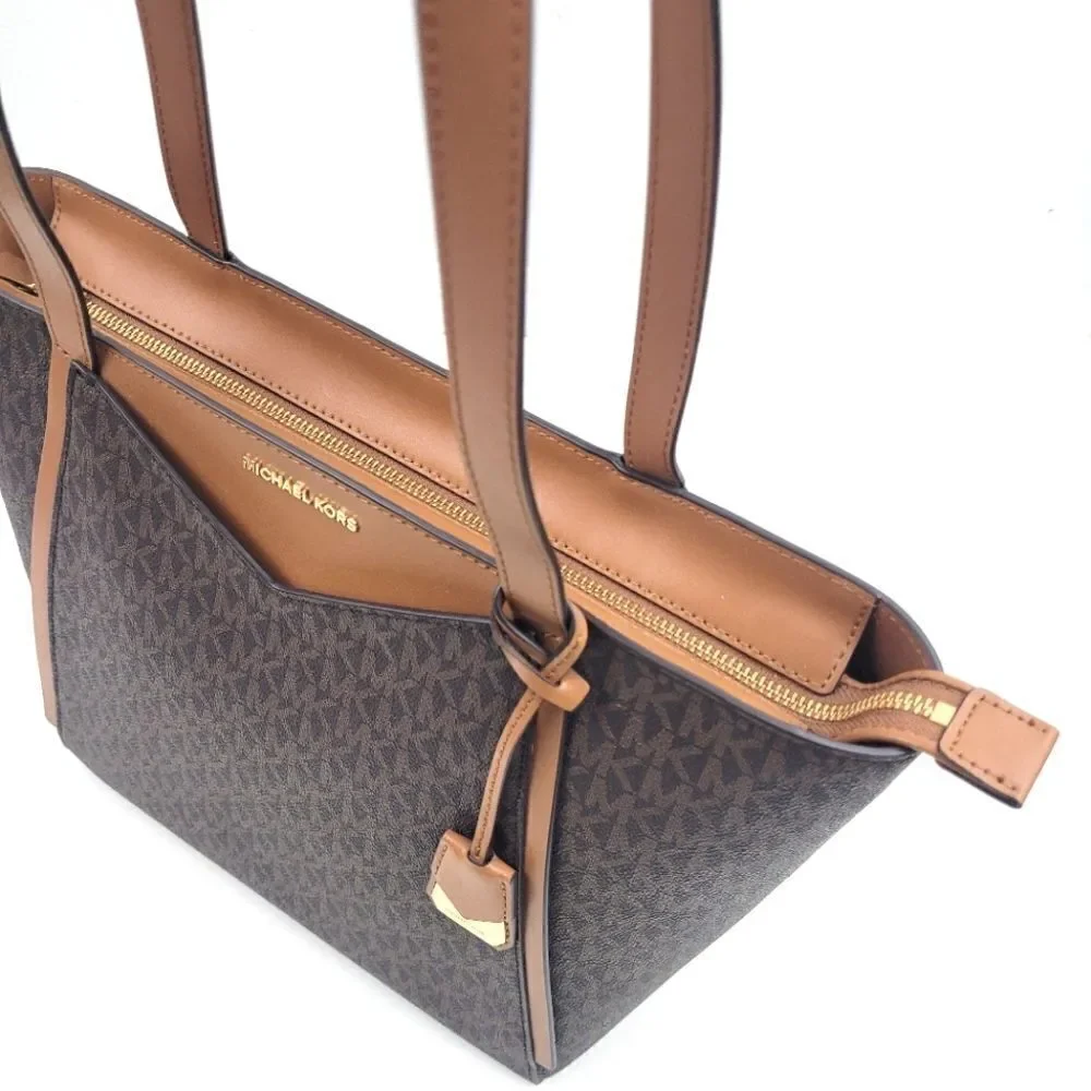 MICHAEL KORS Whitney zip top shoulder tote bag